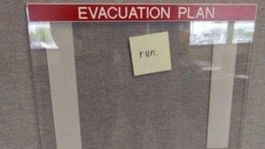 Evacuation plan