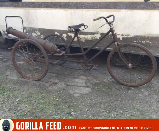 Bicycle cannon