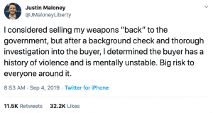 Justin Maloney tweet