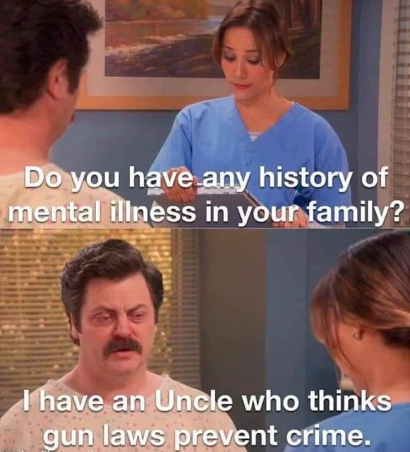 Uncle who thinks gun laws prevent crime