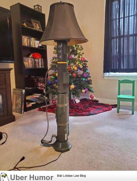 Missile launcher lampstand