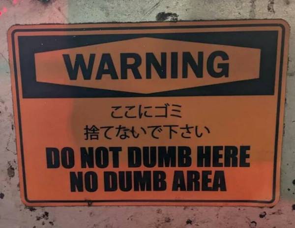 Do not dumb here