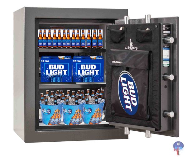 Liberty Safe full of Bud Light
